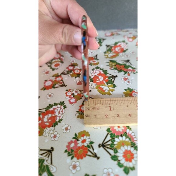 Desert Red Cloisonne Enamel Bangle - Picture 9 of 10